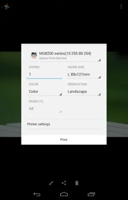 Canon Print Service android App screenshot 1