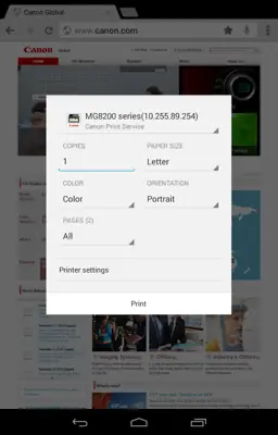 Canon Print Service android App screenshot 3